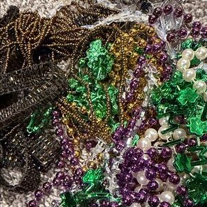 Knotted Crafting Bead Bundle of Necklaces Multicolor